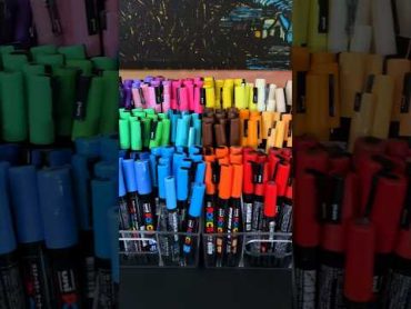 Organizing 300 Posca Markers in 60 Seconds… (shorts)