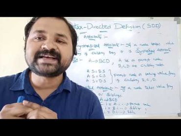 Syntax directed definition(SDD) in compier designTypes of attributesTypes of SDD