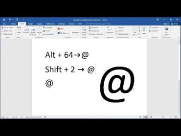 How to type at sign or at symbol (@): Type The At Symbol on Foreign Keyboards