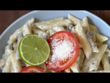 بی نظیره این ( پاستا پنه با سس آلفردو ) از بس خوشمزه میشه 👌🏻 Penne Pasta with Alfredo Sauce