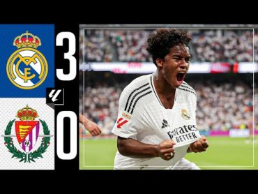 HIGHLIGHTS  Real Madrid 30 Real Valladolid  LaLiga 2024/25