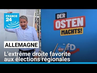 Élections régionales en Allemagne: l&39;extrême droite favorite des les sondages en Saxe et en Thuringe