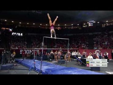 Audrey Davis Near Perfect Bars Oklahoma vs Michigan 2022 9.975