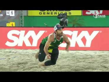 【ビーチバレー】砂の上でこんなに動けるの!? すごいラリーの応酬!!【スーパープレー】 You can move on sand like this! What? 【Beach volleyball】