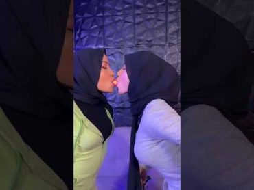 Hot lesbian hijab girls kissing hot lesbian hijab kissing gl beautiful shorts