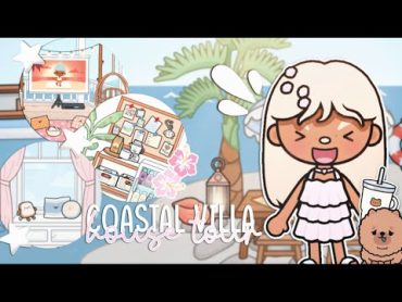 Swedish Coastal Villa House Tour 🌺🌊￼  *with voice*  Toca Boca Roleplay