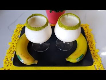 طرز تهیه اسموتی موز خوشمزه و مقوی  HOW TO MAKE A BANANA SMOOTHI