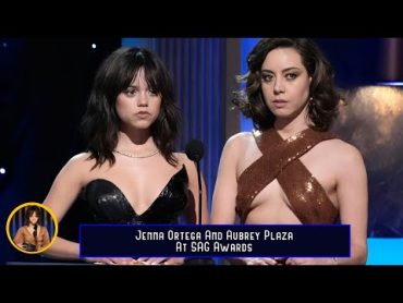 Jenna Ortega and Aubrey Plaza Presenting At The SAG Awards 2023