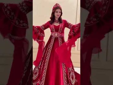 red Turkish kaftan dress🇹🇷