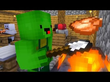 MAIZEN : Mikey Grill Kitchen Store  Minecraft Animation JJ & Mikey