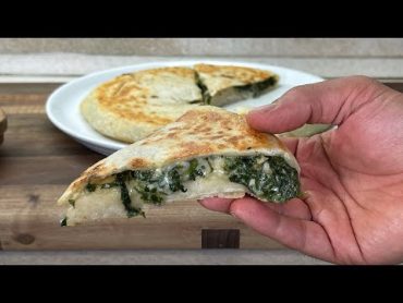 طرز تهیه خمیر نان، نان با مغز اسفناج و پنیر به همراه نواب  how to make bread with spinach by navab