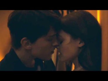 Emily and Nico walker (Tom Holland and Ciara Bravo) kissing scene  Cherry 2021