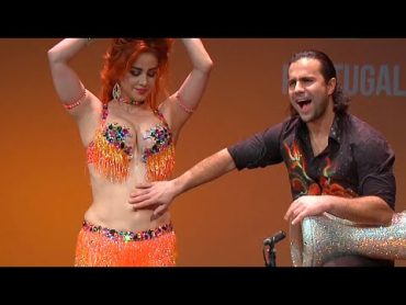 Oxana Bazaeva and Artem Uzunov belly dance drums  Darbuka Tabla solo