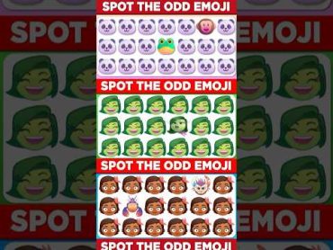 Can you find the odd emoji one out quiz emojichallenge