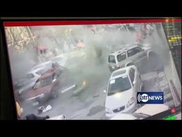 The moment a mine went off against a car in Kabul / لحظه انفجار ماین در شهر کابل چهار راهی پشتونستان