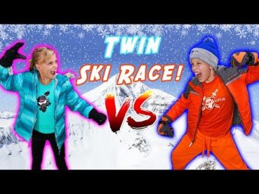 Ninja Twins Ski Race Challenge!