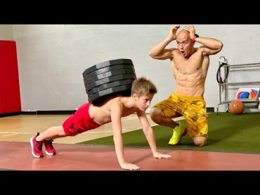 11 Year Old Boy Completes Super Heavy Push Ups