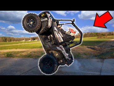 INSANE POLARIS SXS WHEELIES! *FLIPPED IT*