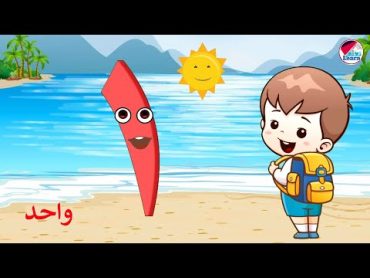 الأرقام العربية للاطفال الصغار من واحد لعشرة  Numbers for children