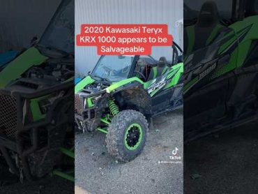 2020 Kawasaki Teryx KRX 1000 is a beast and appears salvageable utv sxs kawasakiteryx