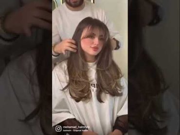 قص مدرج haircut hair