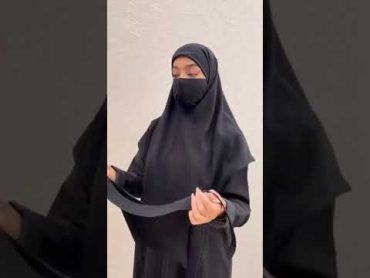 كيف بيطلع شكلها بالحجاب الاسلامي والنقاب😍🥰 عبايات السعودية الرياض جدة لايك اكسبلور