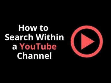 How to Search Within a YouTube Channel