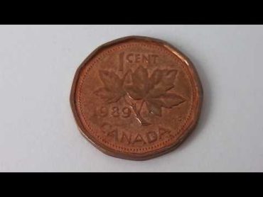 1 Cent Canada 1989  Amazing Penny Coin