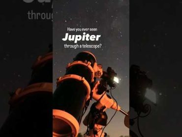 Looking at Jupiter through a telescope. Can you guess the two moons next to it? By bosplanet space