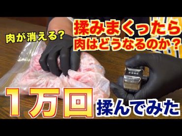 肉、１００００回揉んでみた