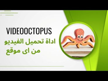 اداة رائعة لتحميل الفيديوهات من اى موقع على الانترنت  آداة الاخطبوط  videooctopus