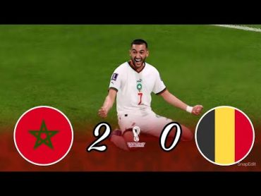 المغرب  بلجيكا 20 كأس العالم قطر 2022 جنون المعلق خليل البلوشي جودة عالية 1080p