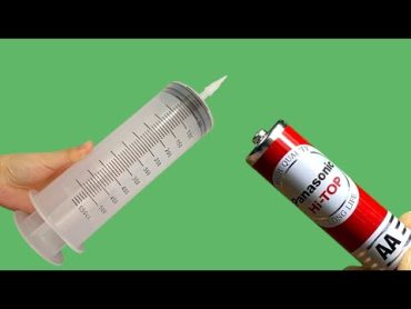 Don&39;t Throw Away Your Idea! Put Batteries In A Plastic Syringe! Make A Hundred Dollar Lamp