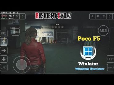 Resident Evil 2 (Remake) Gameplay Winlator Glibc 7.1.3 (Windows Emulator) Android  Poco F5