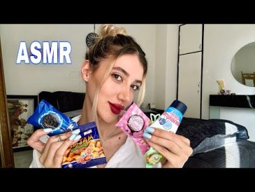 خوراکی های جدید و باحاااال( اسنک خرچنگ،آدامس خمیر دندونی، پودینگ تخم مرغ…)🤩😜ASMR