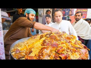 Street Food in Peshawar  GOLDEN PULAO Mountain + Charsi Tikka Kabab + Pakistani Street Food Tour!