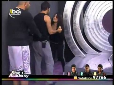 star academy 8.25/5/2011.أقوى شجار بين سارة وحسام.part 1