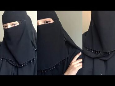 beautiful  Niqab cutting and stitching  single layer niqab step by step 🔥🔥