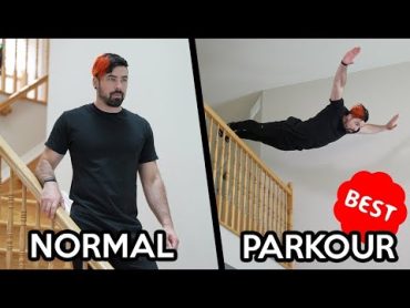 BEST OF Parkour VS Normal People In Real Life