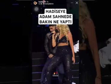 Hadiseye sahnede adam bakın ne yaptı