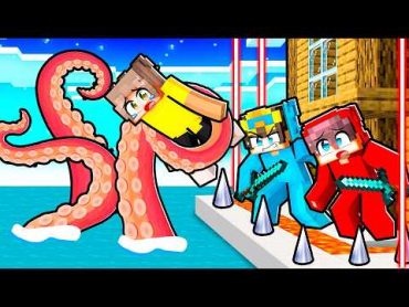 Giant Octopus vs Most Secure Minecraft House