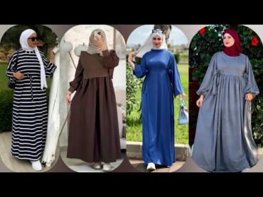 أجمل تشكيلة فساتين شتاء 2024/2025 للمحجبات🦋دريسات خروج للبنات موضة شتاء 2025❄️Winter 2025 dresses🤍