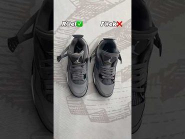 Real Vs Fake Cool Grey Jordan 4 sneakerhead sneakers viral