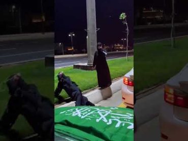 Saudi Arabia flag day fighting arab girls 🤣  saudiarabia tiktok viralvideo