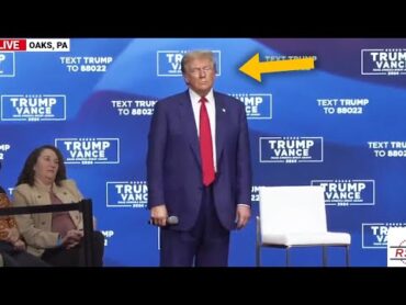 Trump lost, confused on stage for 39 minutes while music plays