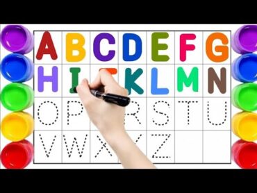 Learn to write alphabets, ABC, kids writing along with dotted lines, English for kids,new abc, Apple