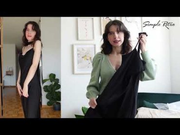 2022 A/W Review with @Nadia  Amira French Satin Slip Dress