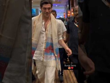 Burak Deniz in Mumbai Maharashtra , India 😍 turkish actor murat cool shorts viral trending