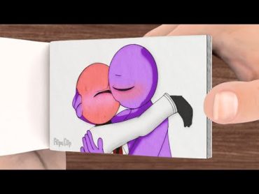 Purple x Red  Kiss Meme  rainbow friends roblox  Roblox animation  flipaclip