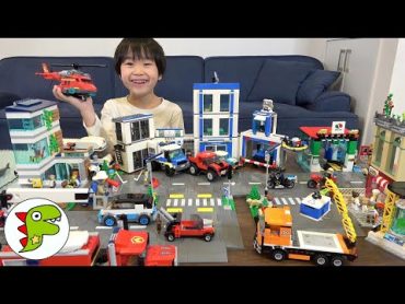 レオくんがたくさんのLEGOを使って街を作るよ！ロードプレートをつなげて大きいレゴシティを完成させよう！ トイキッズ